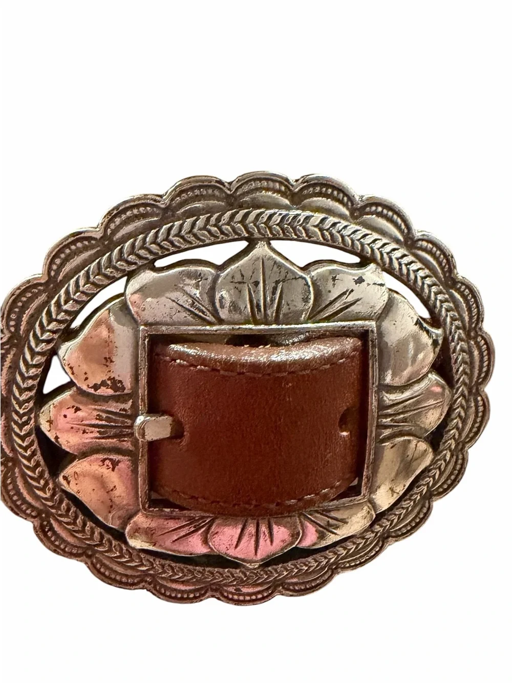 Vintage Brighton Sunflower Concho Belt